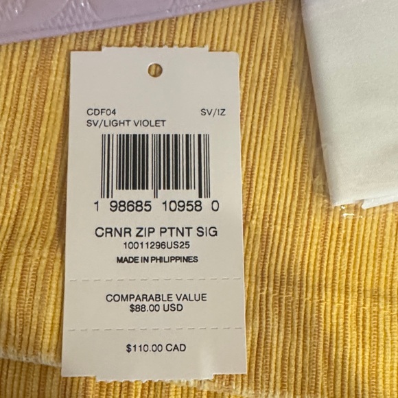 NWT Coach Light Purple Embossed Wristlet - Picture 6 of 11